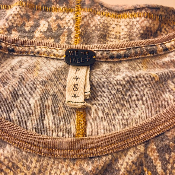 Free people print me perfect short sleeve tee - Picture 7 of 8